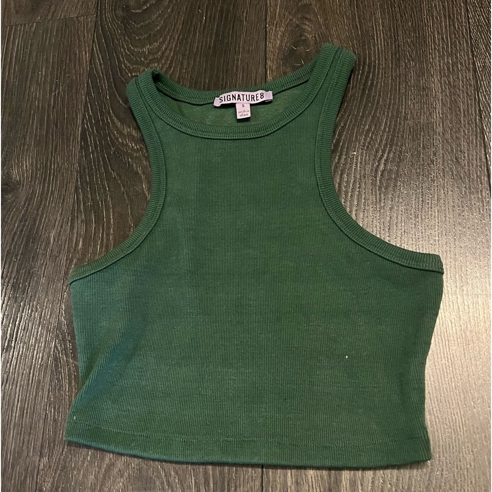 Cropped Green Tank Top